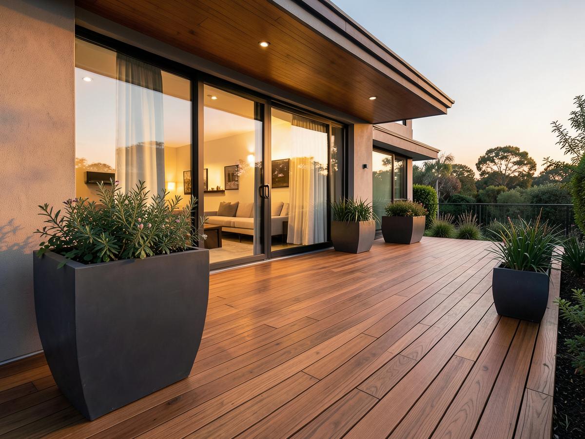 Hardwood Deck & Terrace — Outdoor Structures package by La Rue Construction